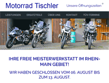 Tablet Screenshot of motorrad-tischler.de